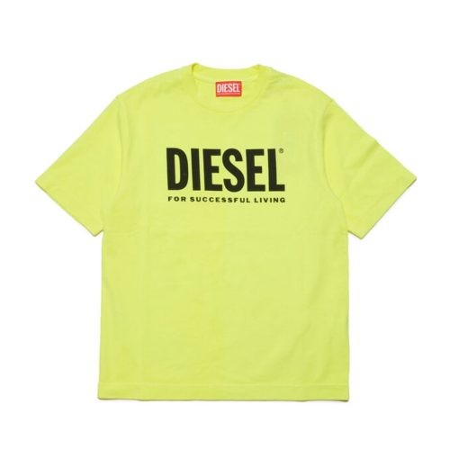 DIESEL • T-shirt fluo con logo