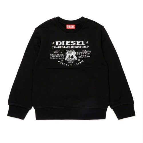 DIESEL • Felpa girocollo stampa Jacron 80