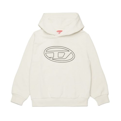 DIESEL • Felpa con cappuccio e logo Oval D