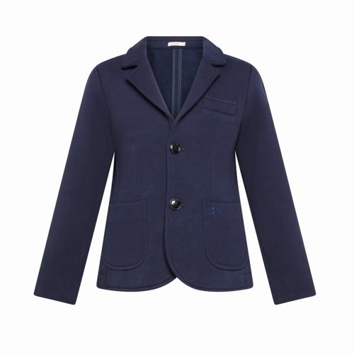 SUN68 • Blazer in felpa Blu Navy