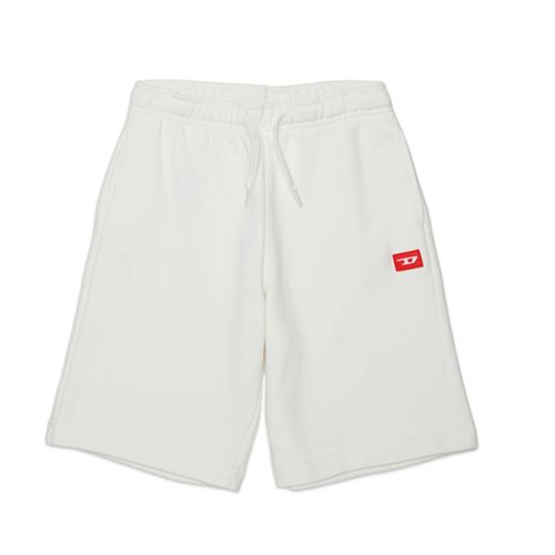 DIESEL • Pantaloncino felpato con patch logo