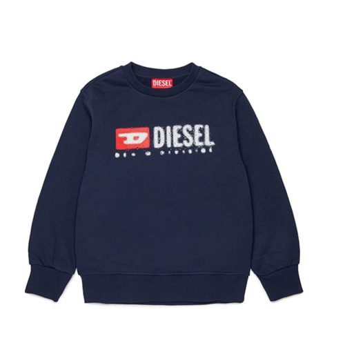 DIESEL • Felpa girocollo logo stampato