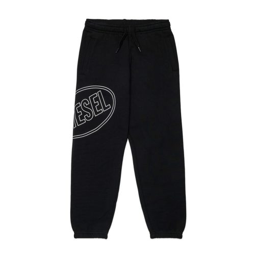 DIESEL • Pantalone nero in felpa