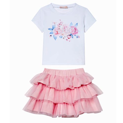 LIU-JO • Completino T-shirt + gonna in tulle