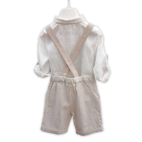 LALALU’ • Completino salopette + camicia e papillon