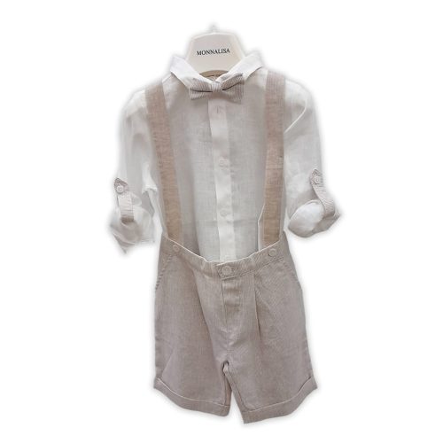 LALALU’ • Completino salopette + camicia e papillon