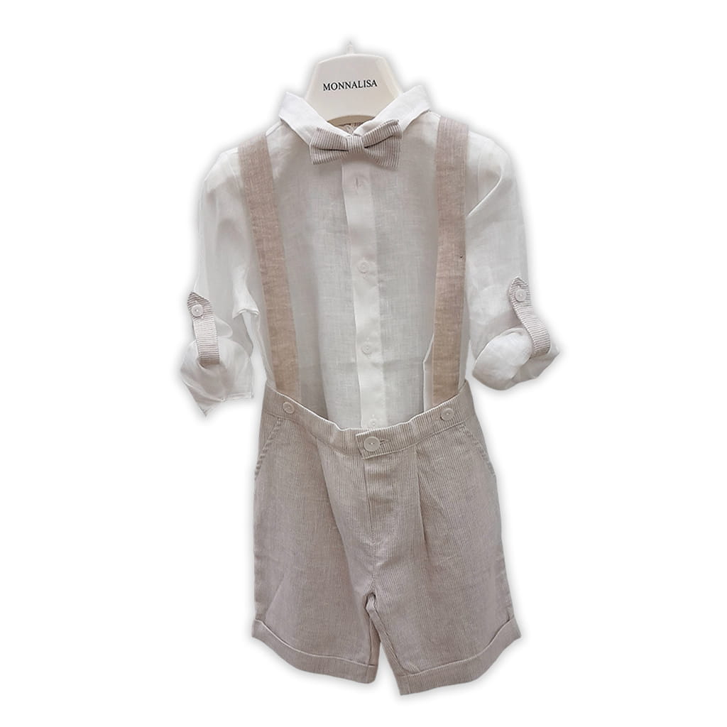 LALALU' • Completino salopette + camicia e papillon