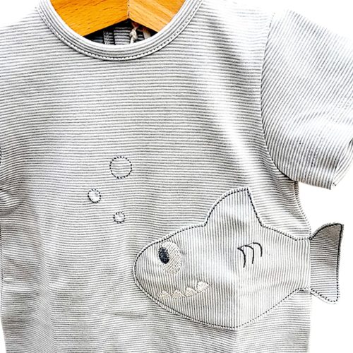 LALALU’• Tutina corta Neonato “Squaletto”