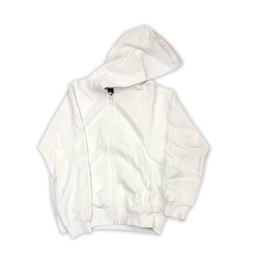 DISCLAIMER • Felpa con zip e cappuccio