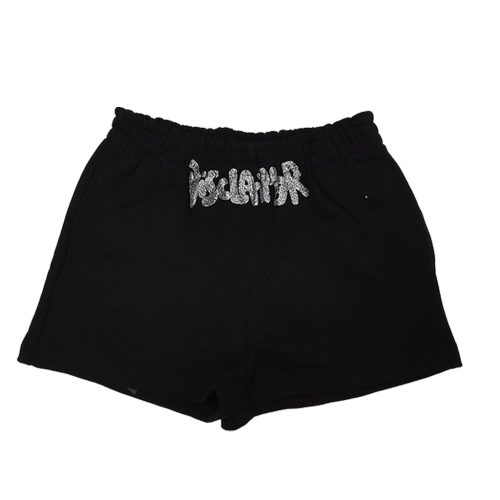 DISCLAIMER • Shorts con strass applicati