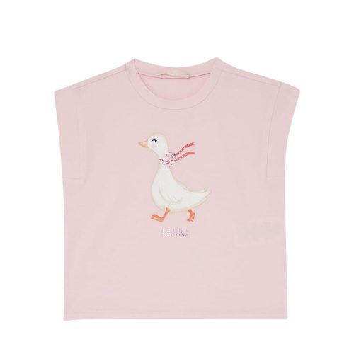 LIU-JO • T-shirt rosa con stampa