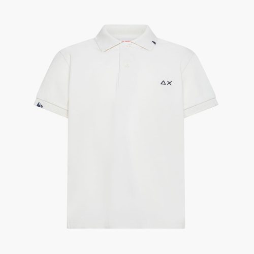 SUN68 • Polo in piquet di cotone
